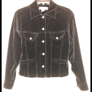 Banana Republic Velvet Jacket size S🌹98% Cotton🌹Pockets